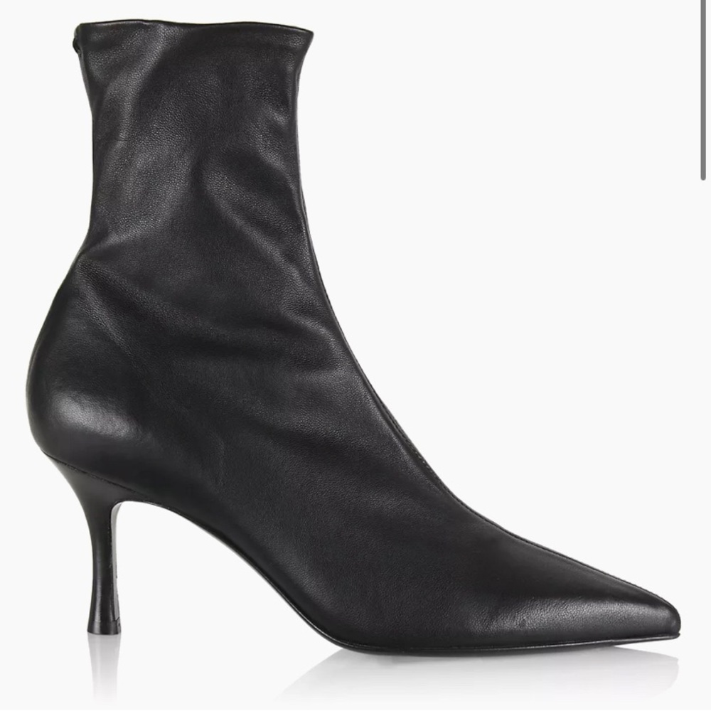 Rag & Bone Brea Leather Sock Ankle Boot Booties 75MM